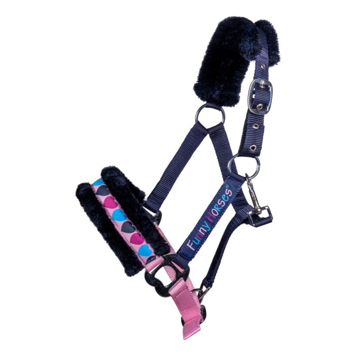 Kantar HKM Funny Horses Hearts granat - Cavalo